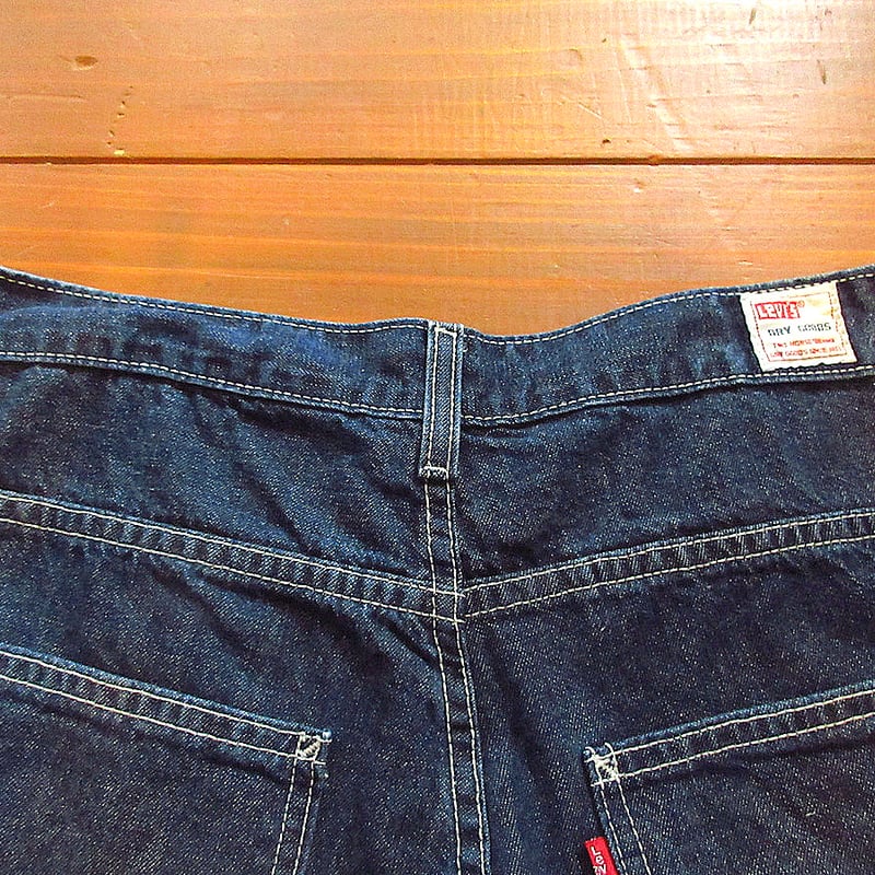 ビンテージ90's○Levi's DRY GOODSデニムペインターショーツ実寸 ビンテージ90's○Levi's DRY GOODSデニムペインターショーツ実寸
