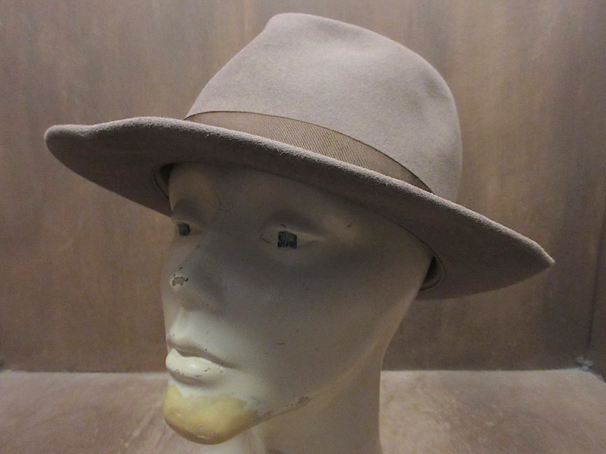 ハットヴィンテージ ビンテージ50's○PORTISフェドラハット○250509z7-m-ht-fltメンズソフト