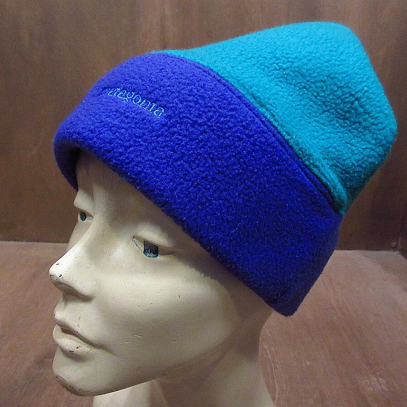 ビンテージ90's○PatagoniaキッズツートンフリースキャップL○211116i5