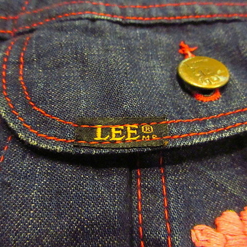 Lee ジャケット 70s ヴィンテージ ビンテージ70's○Ms.LEEレディース刺繍デニムジャケット