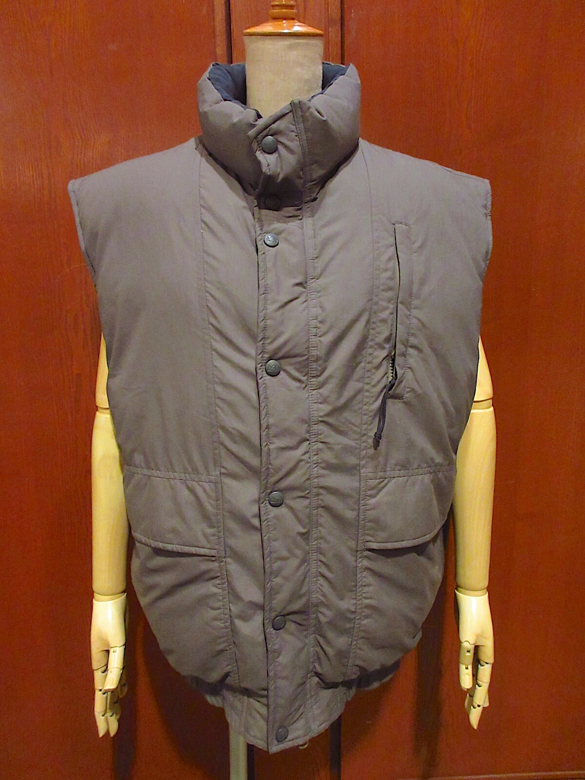 【SEAL限定商品】 ダウンベスト ナイロン フルジップ REI 90's 青系 ブルー (XS) ダウン