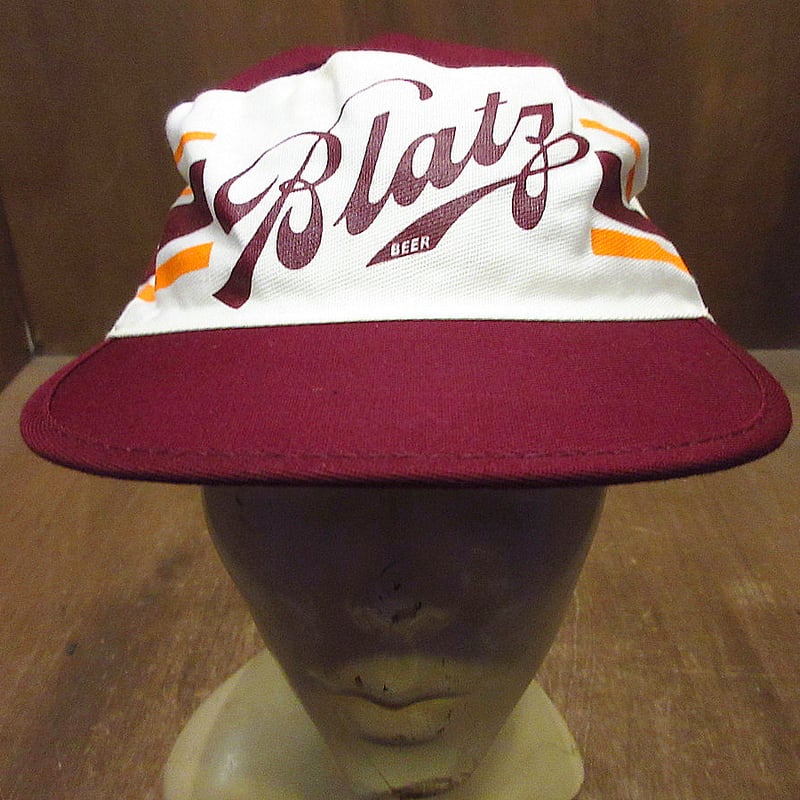 ビンテージ80's○DEADSTOCK Blatz BEERペインターキャップ