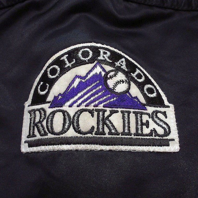 ビンテージ90's○STARTER COLORADO ROCKIESナイロンスタジアムジャケッ