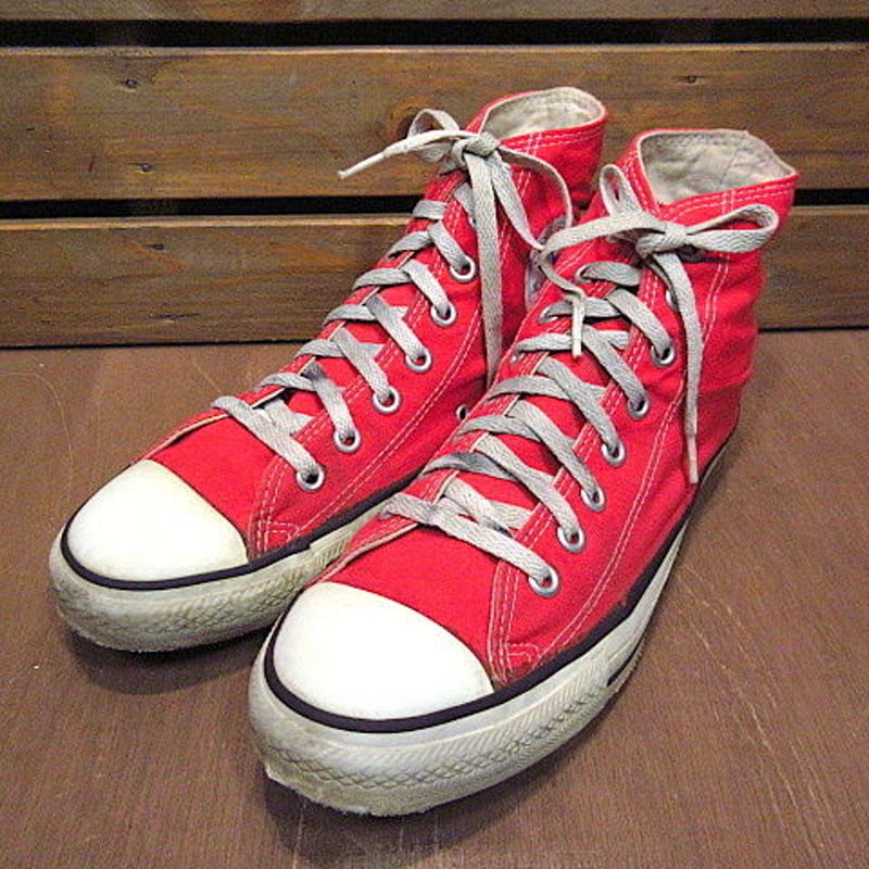 ビンテージ90's○MADE IN U.S.A. CONVERSEオールスターHI赤size ビンテージ90's○MADE IN U.S.A. CONVERSEオールスターHI赤size