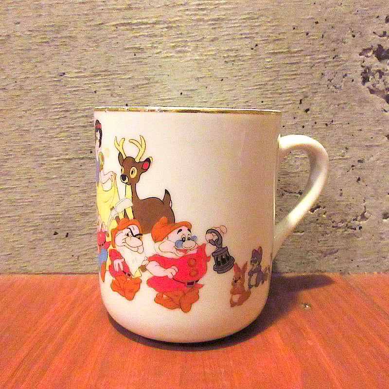 ビンテージ○Disney白雪姫マグ○240102k2-tbwrレトロマグカップ