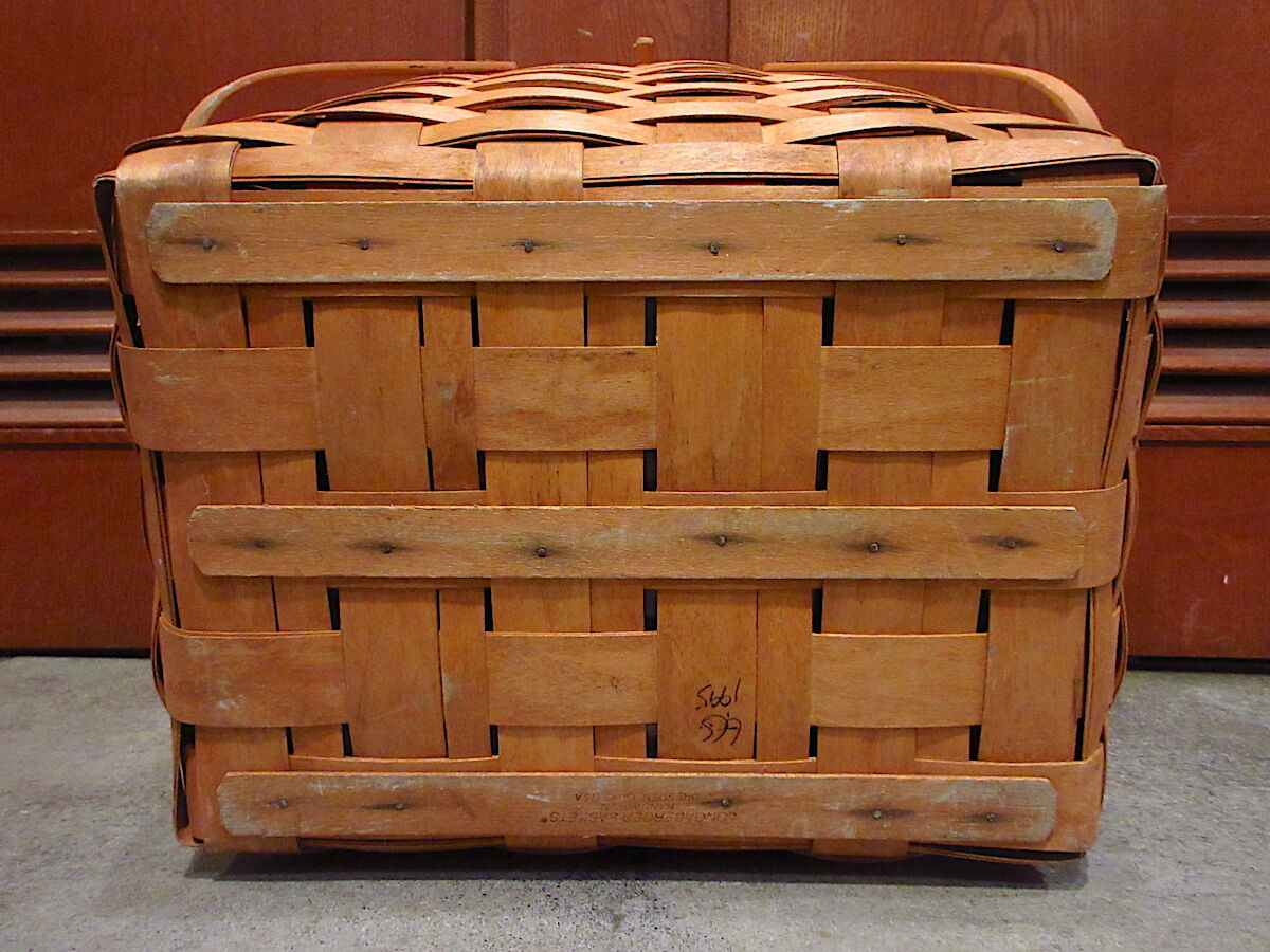 ビンテージ90's○LONGABERGER BASKETSピクニックバスケット○220511i