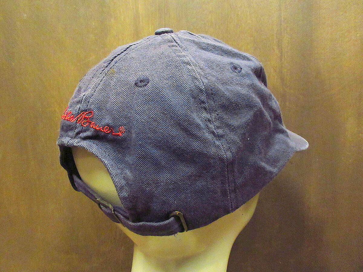ビンテージ90's○Eddie Bauer 6パネルパドル刺繍入りコットン