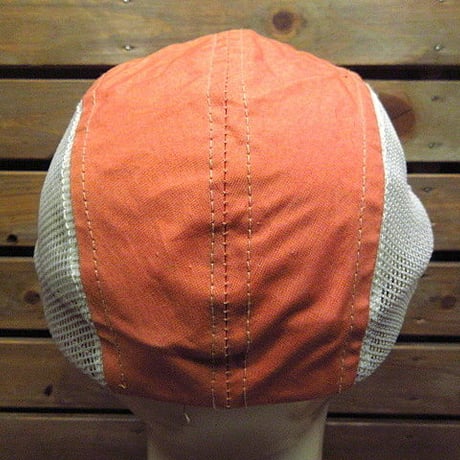 ビンテージ40’s50’s●フィッシングキャップ橙size 6 7/8●200717n3-m-cp-bb古着メンズUSAジェットキャップ帽子釣りアウトドアオレンジ