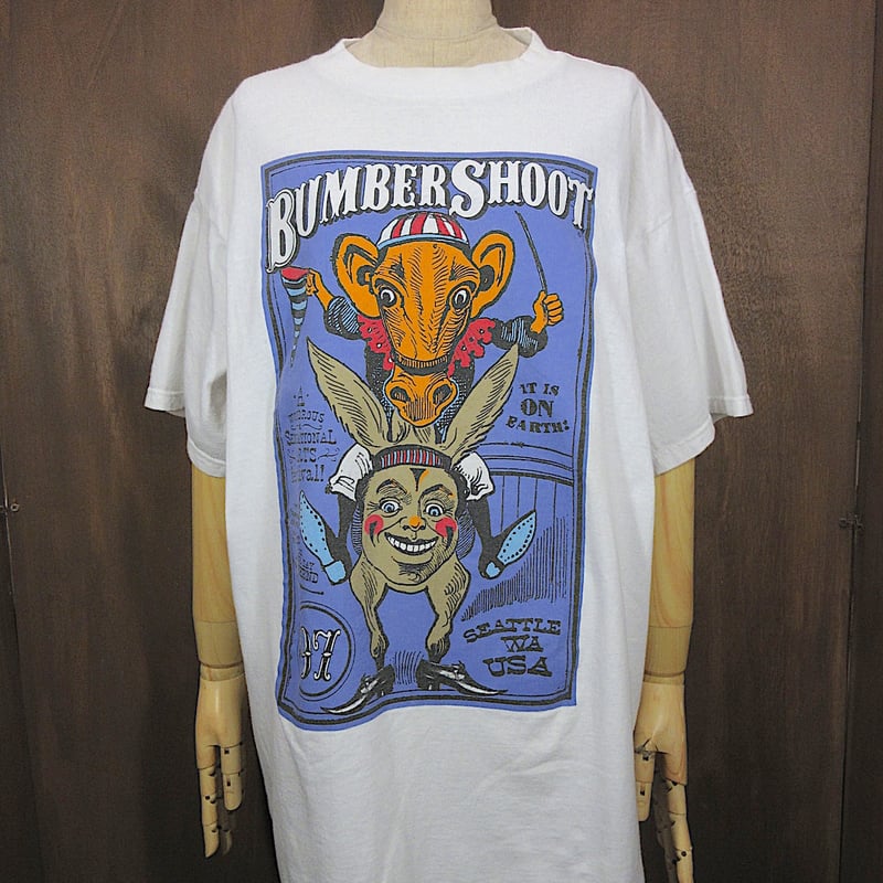 ビンテージ90's○BUMBER SHOOT 1997年フェスティバルTシャツ白size XL