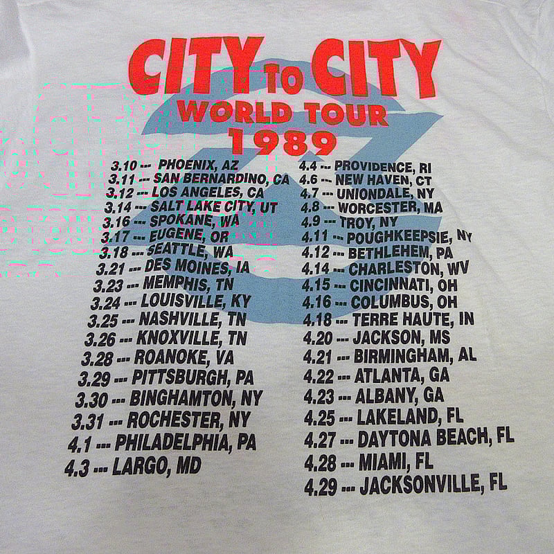 ビンテージ80's○DEADSTOCK RATT 1989年ツアーTシャツ白size XL○2