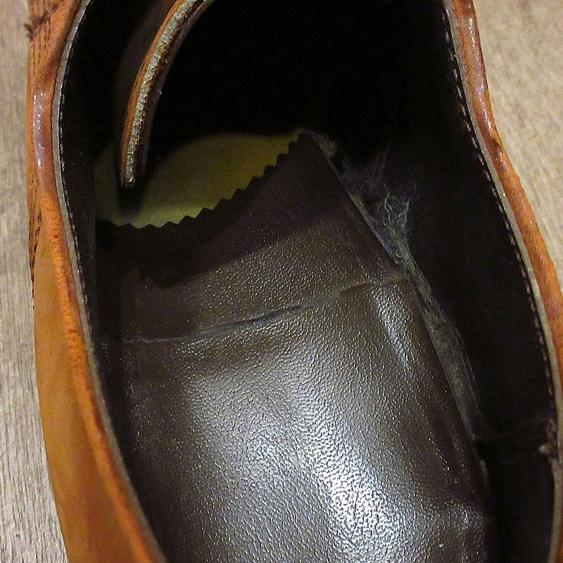 ビンテージ80's○Dexterプレーントゥヌバックシューズ茶size 9 1/2 M