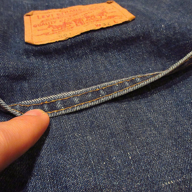 ビンテージ60's70's○Levi's 501 BIG Eデニムトートバッグ