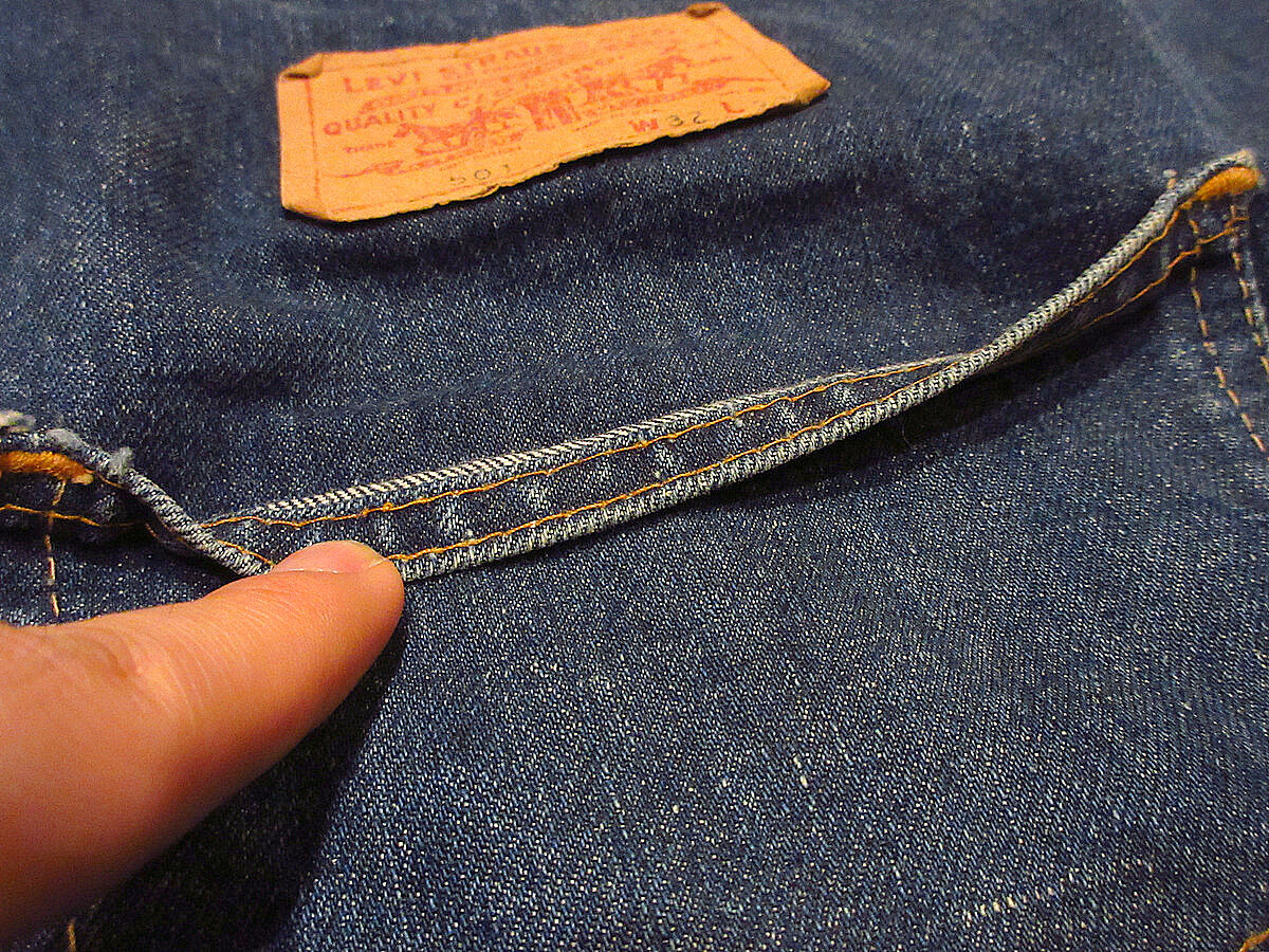 ビンテージ60's70's○Levi's 501 BIG Eデニムトートバッグ○210614f...