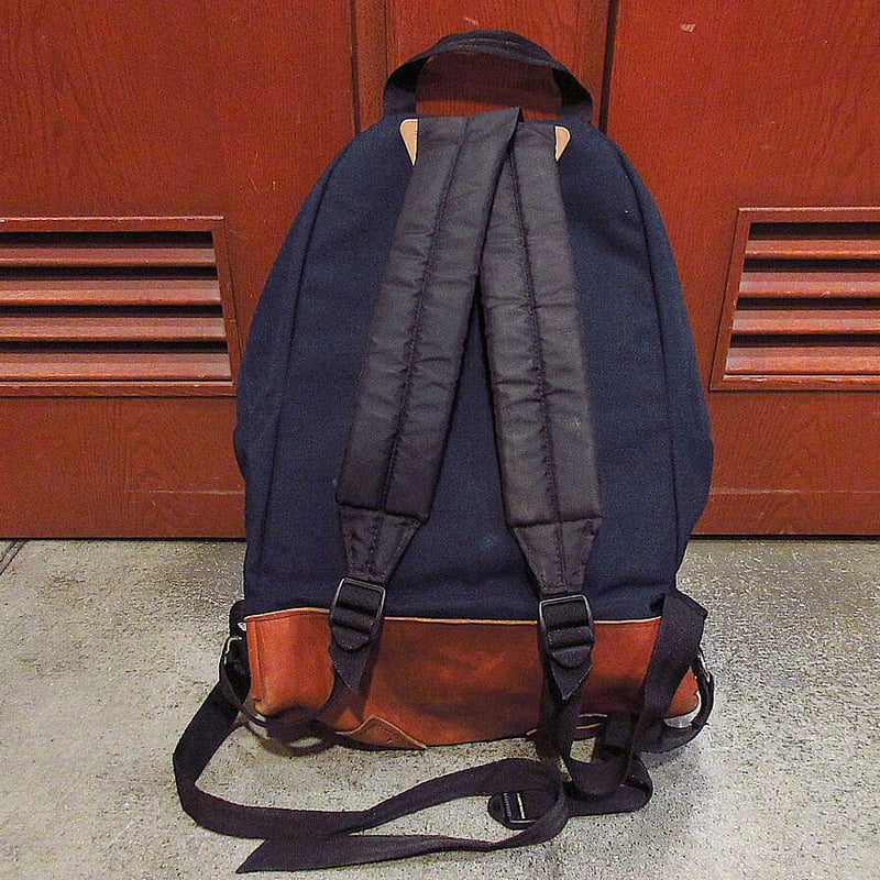 ビンテージ80's90's○MADE IN U.S.A.EASTPAKボトムレザーバック