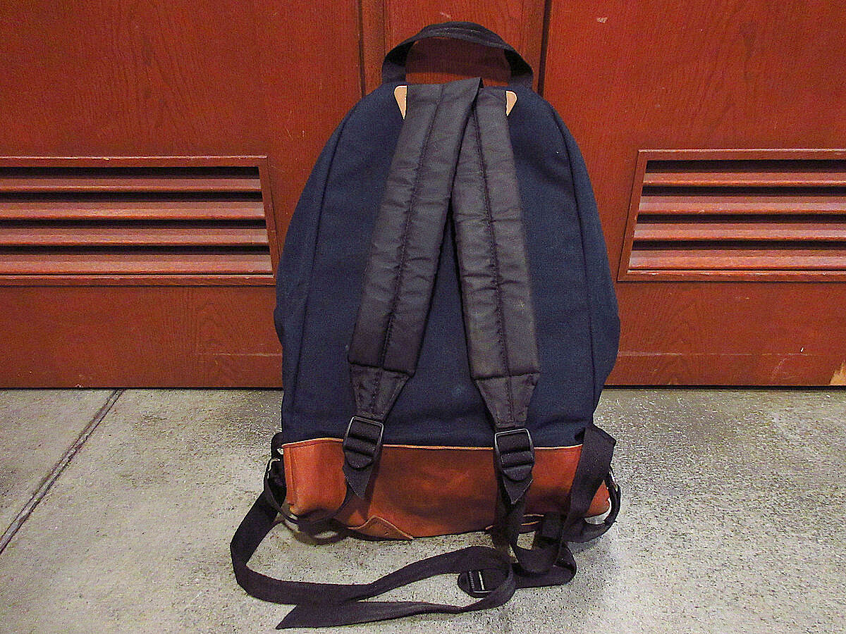 ビンテージ80's90's○MADE IN U.S.A.EASTPAKボトムレザーバック