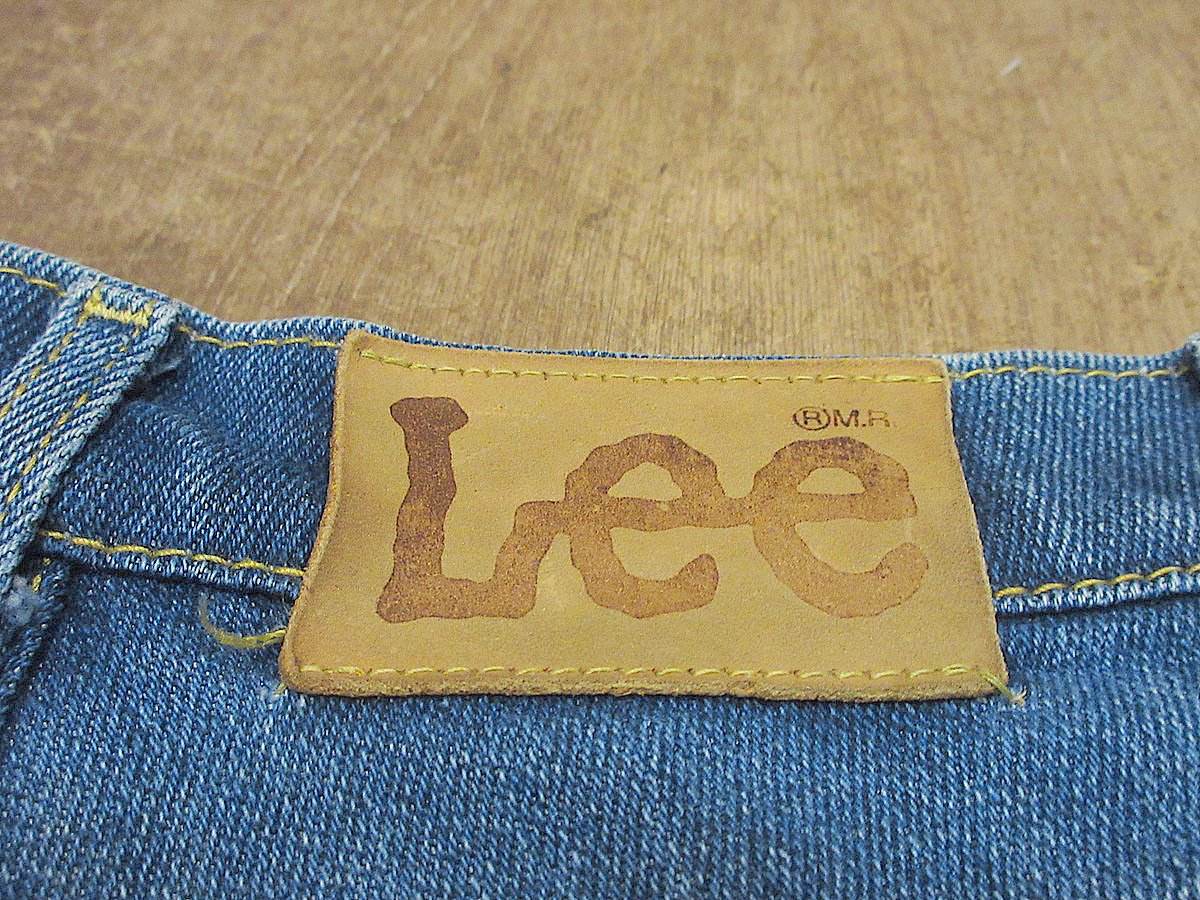 ビンテージ80's○Leeストレッチデニムフレアパンツ実寸W66cm○250619j2