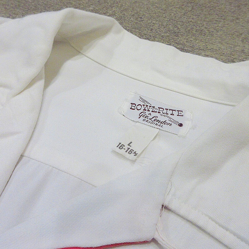 ビンテージ50's○BOWLERITEチェーンステッチレーヨンボウリングシャツ