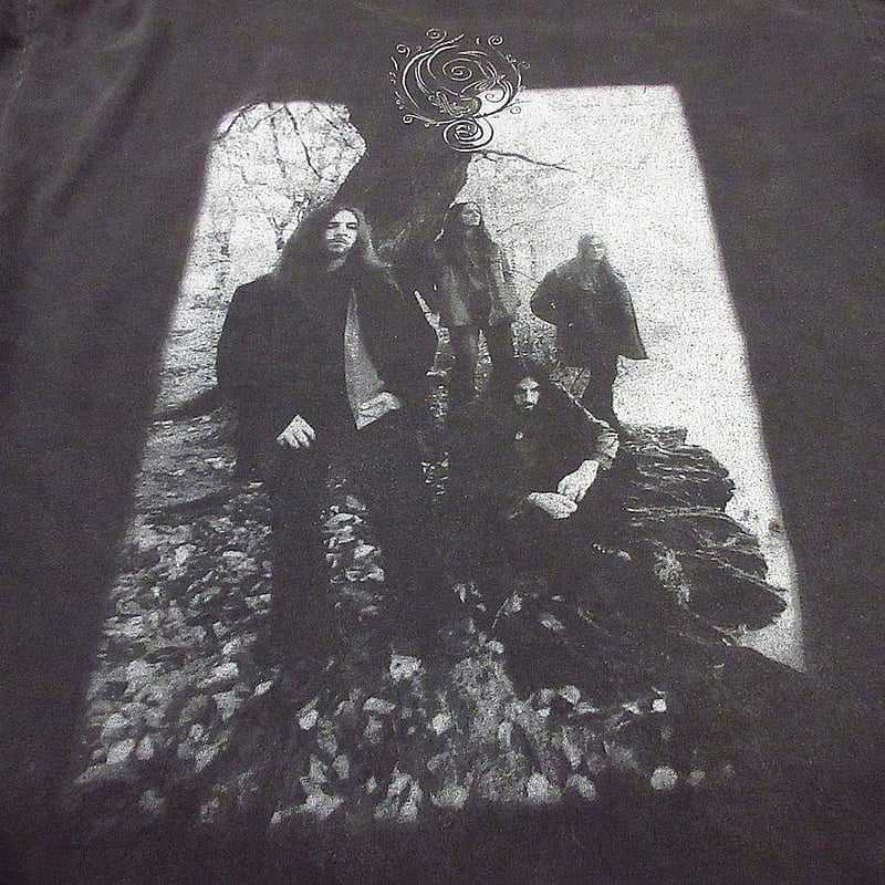 1980s ドイツ製　ビンテージ　フリルシャツ　オーバーサイズ　黒　コットン ビンテージ2000's○OpethプリントTシャツ黒size XL○240725j3-m