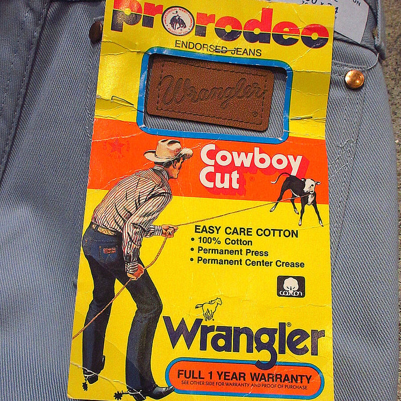 ビンテージ70's○DEADSTOCK Wrangler 13Tサックスブルー表記W30 L3