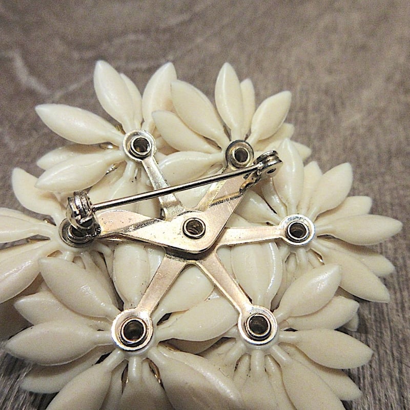 ビンテージ60's70's○フラワーブローチ○251124z8-brc花レトロ