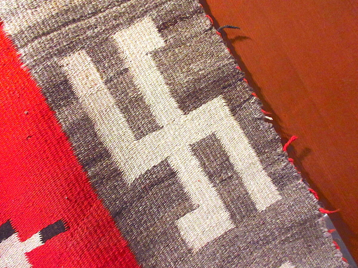 ビンテージ~30's○スワスティカナバホラグsize 170cm×160cm○230626m1