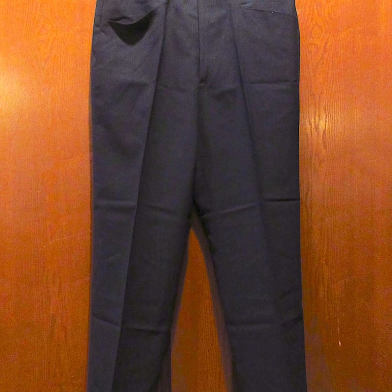 ビンテージ60's○RATNERテーパードスラックス黒実寸W80cm
