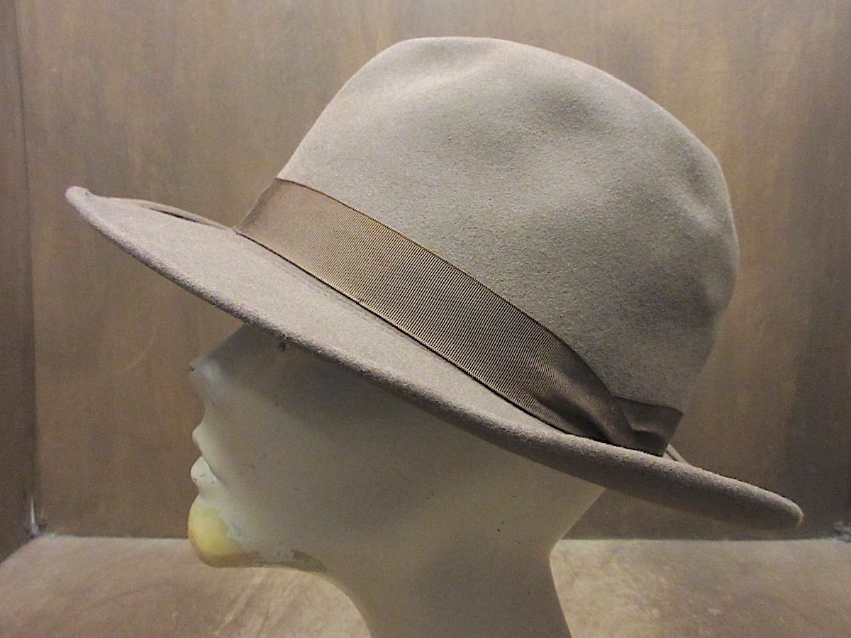 ビンテージ50's○PORTISフェドラハット○250509z7-m-ht-fltメンズソフト