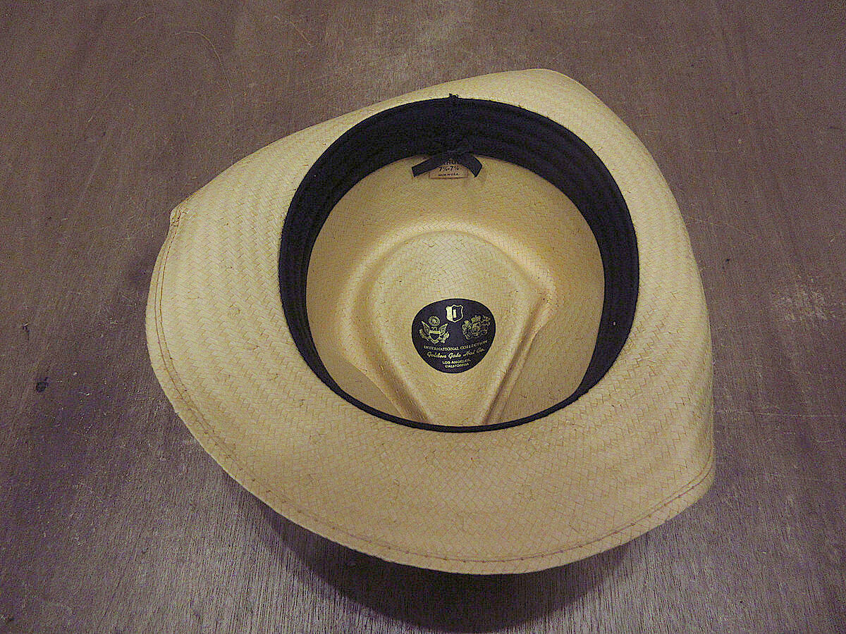 ビンテージ70's○Golden Gate Hat Co.ストローハットsize L○2304 ビンテージ70's○Golden Gate Hat Co.ストローハットsize L○2304