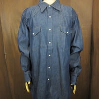 ビンテージ60's○Powr Houseマチ付きブラックシャンブレーシャツ ビンテージ60's○Powr Houseマチ付きブラックシャンブレーシャツ