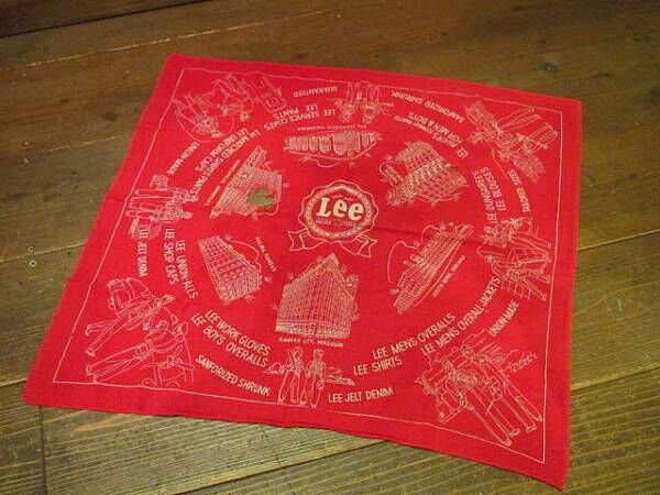 Lee BANDANA リー　バンダナ　50s 1950s ビンテージ Lee BANDANA リー バンダナ 50s 1950s ビンテージ VINTAGE