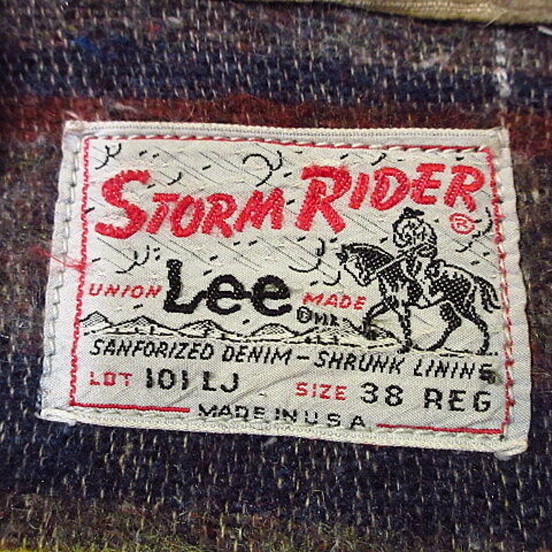 ビンテージ60's○Lee 101LJ 38 REG○210303s5-m-jk-dnm 19
