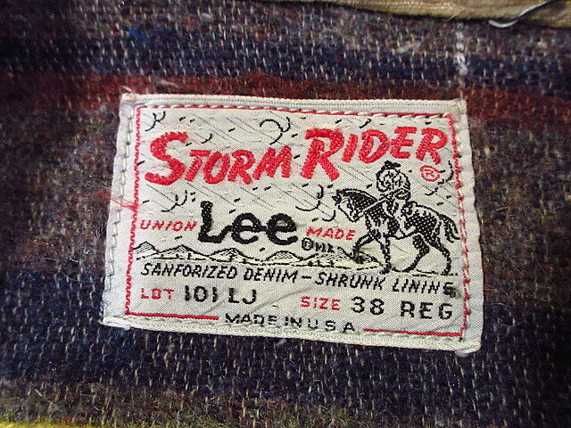 ビンテージ60's○Lee 101LJ 38 REG○210303s5-m-jk-dnm 19