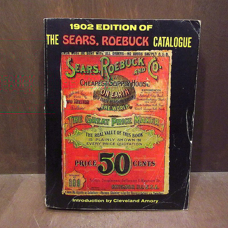 ビンテージ○1902 EDITION OF THE SEARS,ROEBUCK & CO.カタ ビンテージ○1902 EDITION OF THE SEARS,ROEBUCK & CO.カタ
