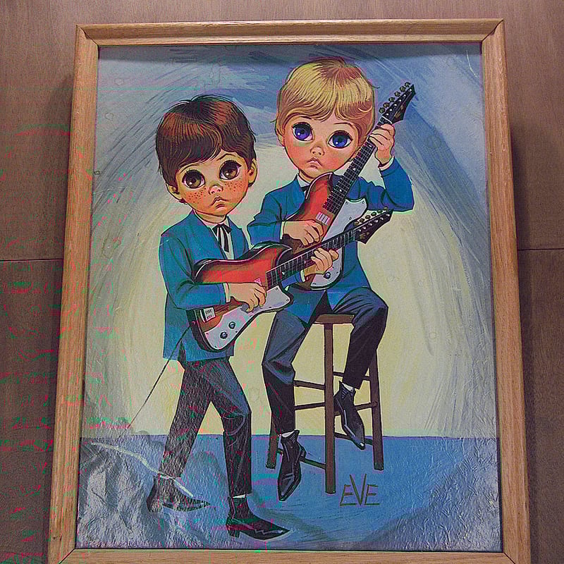 ビンテージ60's70's○EVEビッグアイアート壁掛け○240321j1-sign ビンテージ60's70's○EVEビッグアイアート壁掛け○240321j1-sign