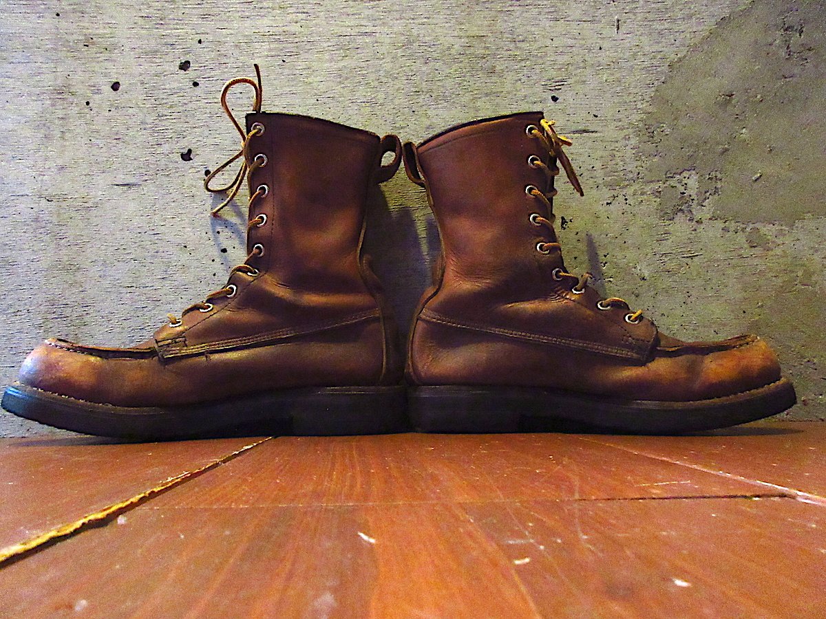エディバウアー·マウンテンブーツ ビンテージ70's80's○Eddie Bauerワークブーツ茶○250801j7-m-bt-