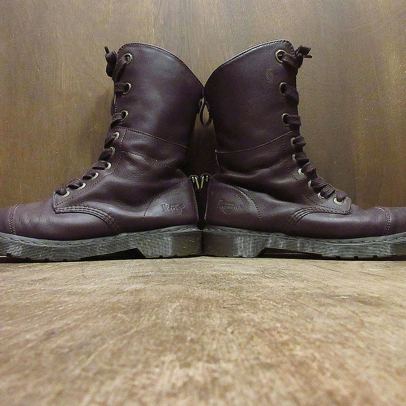 UK9_27.5cm Dr.Martens 8ホール 24038 茶色 Dr. Martens 24038 Men's US 11 M Brown Leather 8 Eye Lace Up