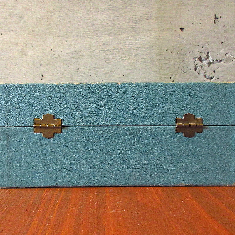 ビンテージ70s○ジュエリーボックスティファニーブルー