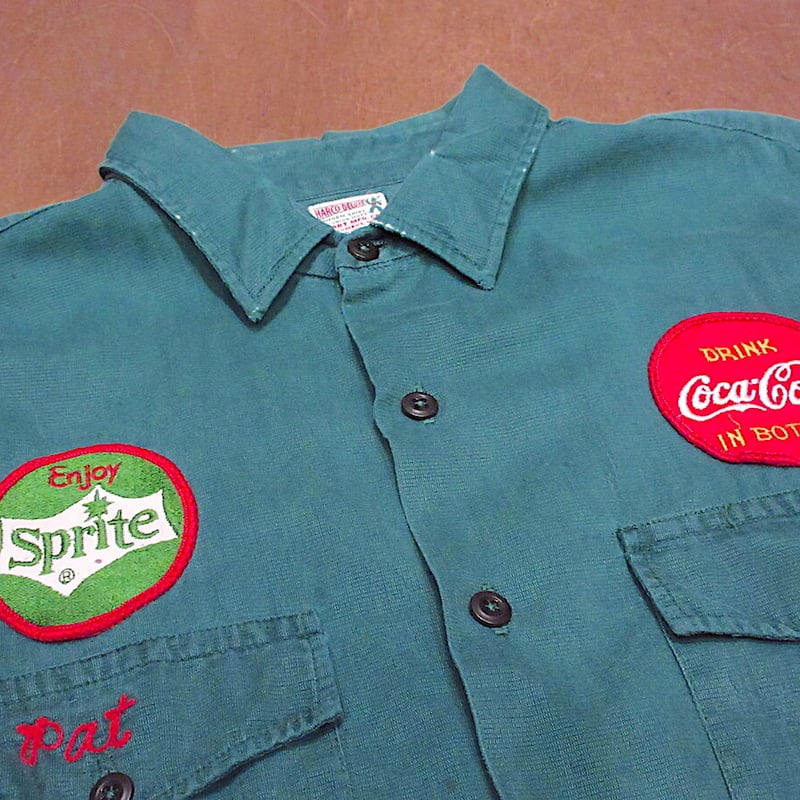 ビンテージ50's○HARCO-DELUXE Sprite×Coca-Colaワッペン付きコッ