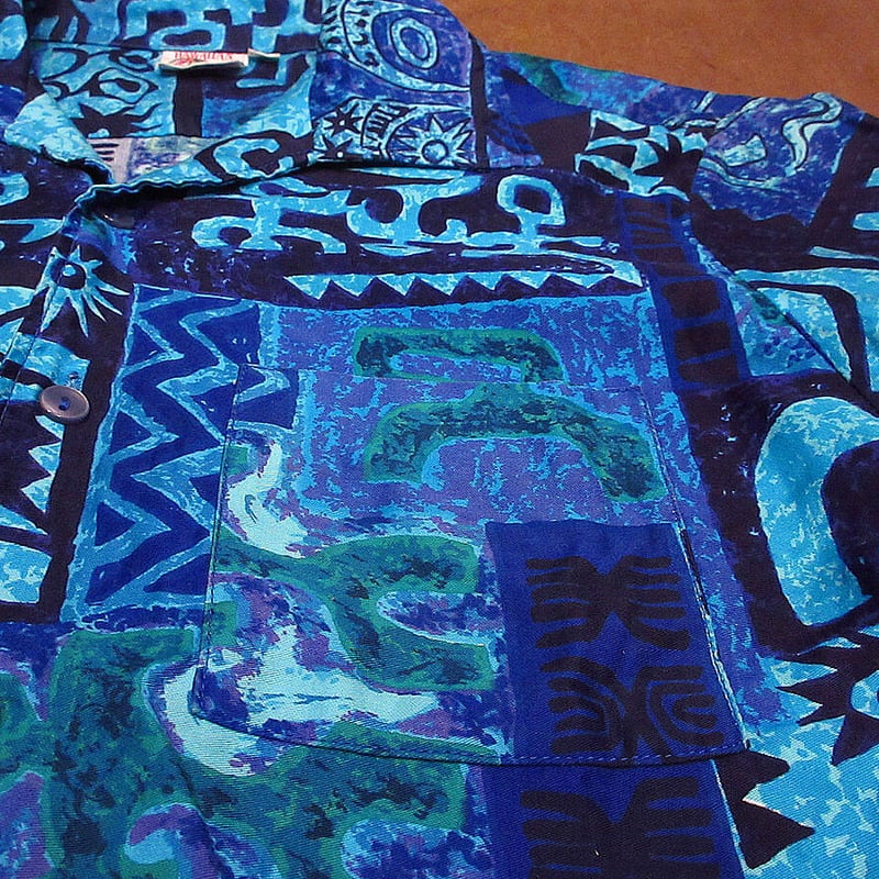 ビンテージ60's○HAWAIIAN Sandsコットンイタリアンカラー