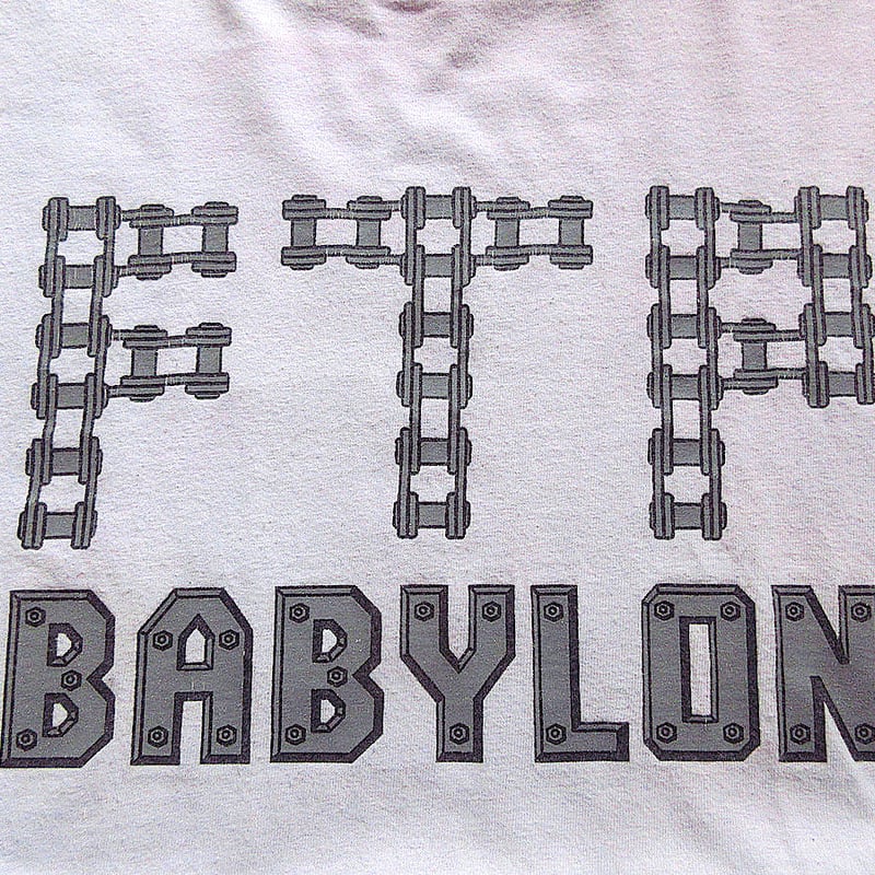 FTP BABYLONコットンプリントTシャツsize L○240616k4-m-tsh-ot 