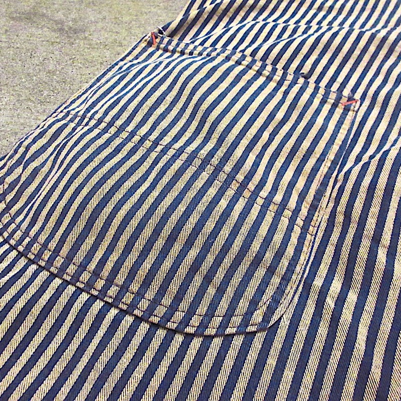 ビンテージ60's○BIG MACヒッコリーオーバーオール実寸W86cm○260412m2