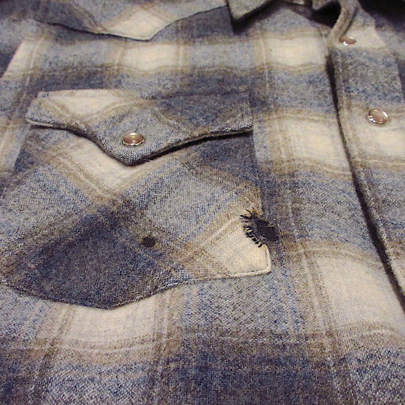 Pendleton ペンドルトン　ウールジャケットウエスタン白タグ　ビンテージ 1960s-70s USA PENDLETON Wool Jacket Mens-L – ataco garage blog