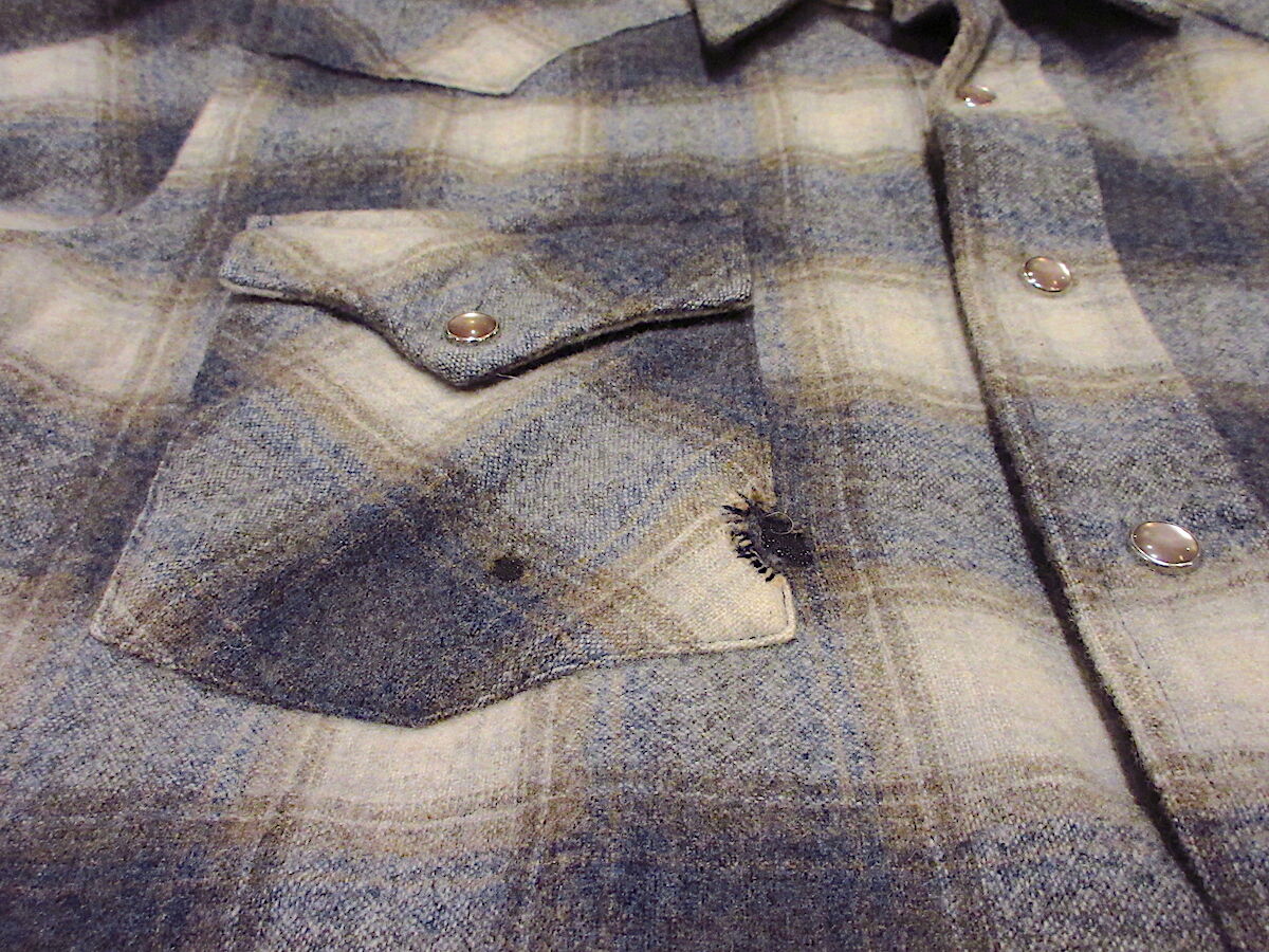 Pendleton ペンドルトン　ウールジャケットウエスタン白タグ　ビンテージ 1960s-70s USA PENDLETON Wool Jacket Mens-L – ataco garage blog
