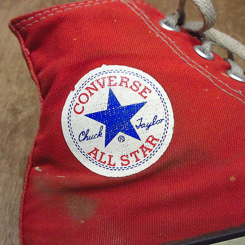 ビンテージ90's○CONVERSEオールスターHI赤size 9 1/2○230924i1-