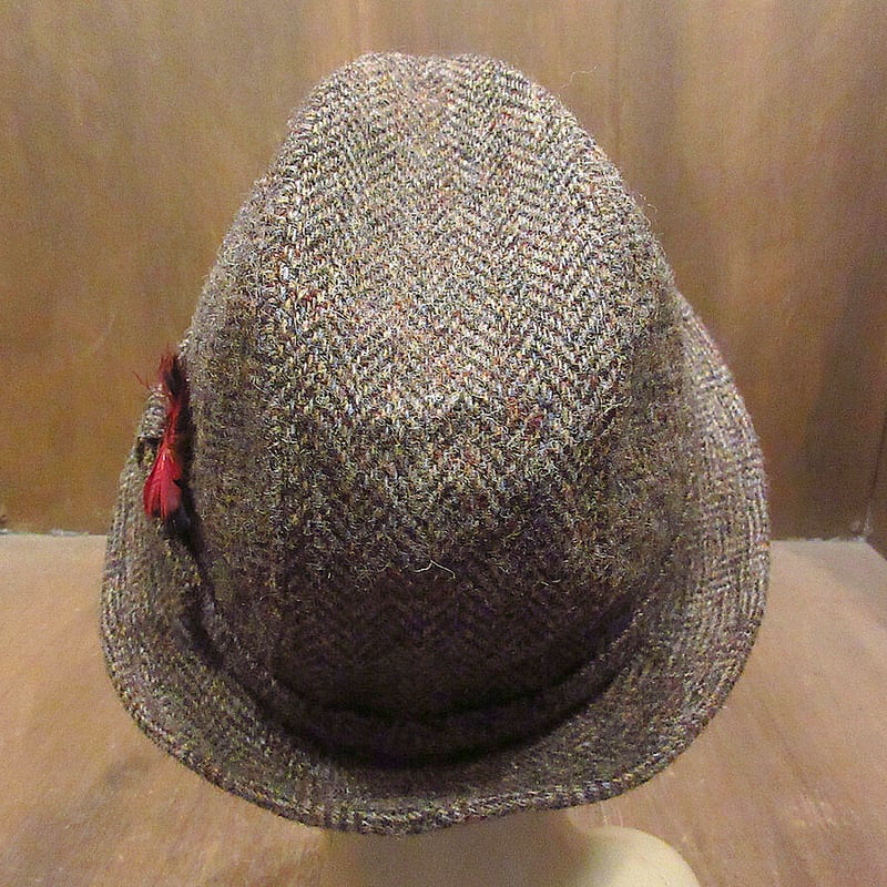 ビンテージ80's○Harris Tweedツイードハットsize L 7 1/4 - 7 3 ビンテージ80's○Harris Tweedツイードハットsize L 7 1/4 - 7 3