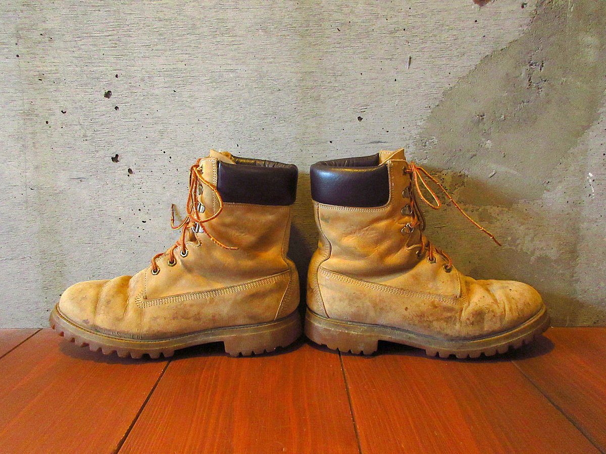 ビンテージ80's90's○Timberland黒タグプレミアムブーツsize 11W○240