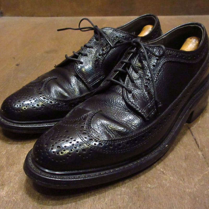 ビンテージ80's○Dexterウイングチップシューズ黒Size 6 1/2D