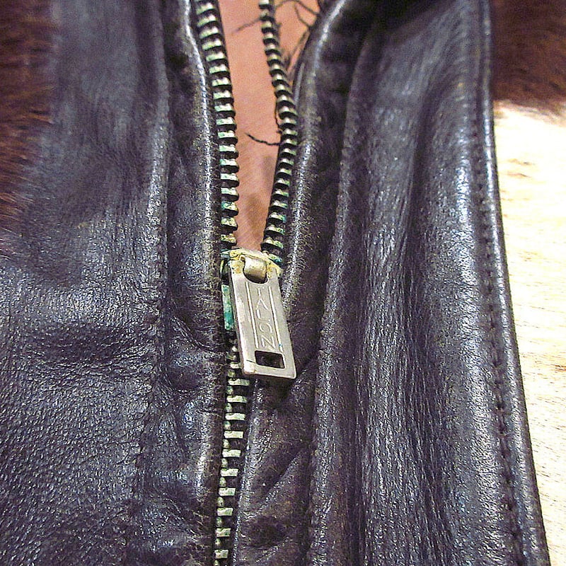 スポーツジャケット　レザー　30s JUNKYSTYLE × DAPPER'S 1930'S A-1 STYLE LEATHER SPORTS JACKET