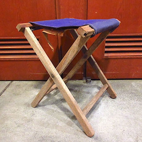 ビンテージ●アウトドアフォールディングチェア●230605m5-chrウッド木製椅子アウトドア雑貨家具