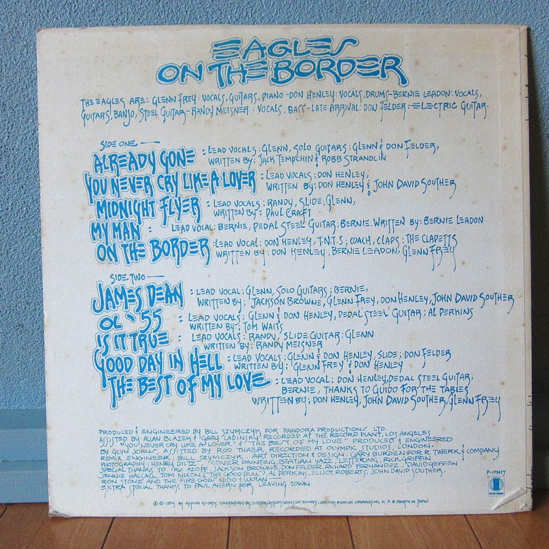 EAGLES○ON THE BORDER ASYLUM RECORDS P-10342Y○21